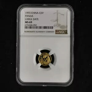 1993 中国 5 元 1/20 オンス パンダ金貨 NGC MS69 - ラージ デイト｜WORLD RESOURCE【KING店】 103,950円