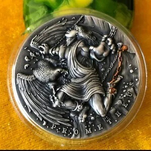 ニウエ島 2オンス プロメテウス ギリシャ神 古代神話 $5 シルバー コイン 2019｜WORLD RESOURCE【KING店】