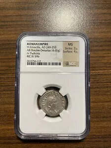 NGC 造幣局 ローマ帝国 H. エトルシラ AD 249-253 AR ダブル デナリウス プディシティ｜WORLD RESOURCE【KING店】 103,950円