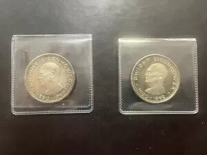 1970 年、ドワイト アイゼンハワーのラス アル ハイマ 10 リヤル銀貨 2 枚セット。 115-3｜WORLD RESOURCE【KING店】