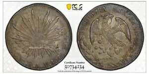 1878 Ca AV メキシコ 8 レアル シルバー コイン PCGS AU55｜WORLD RESOURCE【KING店】