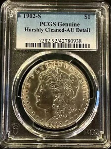 1902-S モーガン シルバー ダラー PCGS AU ディテール ニース コイン 送料無料|WORLD RESOURCE【KING店】