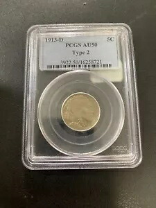 1913 D タイプ 2 バッファロー ニッケル PCGS AU-50 - 未流通について - 認定 - 5C｜WORLD RESOURCE【KING店】