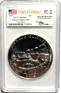 2012 チャコ カルチャー NP ATB 5 オンスシルバー PCGS MS69PL メルカンティ サイン入りファーストストライク｜WORLD RESOURCE【KING店】