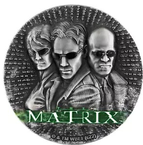 2022 ニウエ マトリックス 2オンス シルバー ハイレリーフ アンティーク UV プリント コイン｜WORLD RESOURCE【KING店】