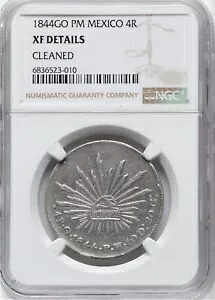 メキシコ グアナファト造幣局 1844-GoPM 4 レアル コイン、NGC 認定「XF 詳細」｜WORLD RESOURCE【KING店】 103,950円
