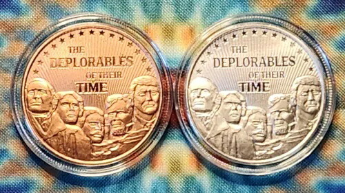 レア 2020 DEPLORABLES 1 オンス .999 ファイン シルバー ラウンド、銅付き 販売終了 / 完売|WORLD RESOURCE【KING店】