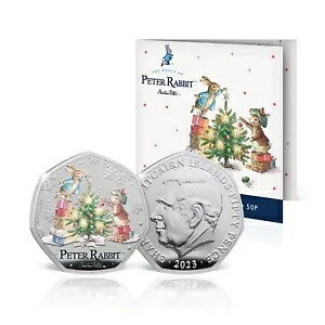 ベアトリクス ピーターラビット クリスマス ツリー 50p BU カラー コイン グリーティング カード 2023 新品|WORLD RESOURCE【KING店】