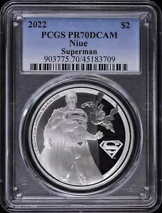 2022 $2 ニウエ 1 オンス .999 シルバー プルーフ スーパーマン PCGS PR 70 DCAM | DCコミックス|WORLD RESOURCE【KING店】