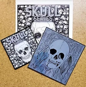 2025 シルバー ポアーズ スカル シリーズ「殺戮の天使」 1 オンス シルバー カード、COA 付き画像