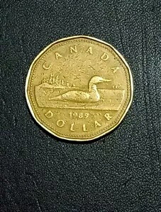 1989 カナダ プルーフ ルーニー - 未流通の 1 ドル硬貨