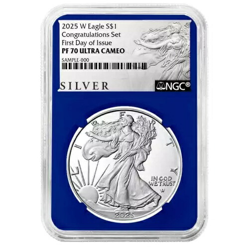 プレセール - 2025-W プルーフ $1 アメリカン シルバー イーグル おめでとうセット NGC PF70U...|WORLD RESOURCE【KING店】