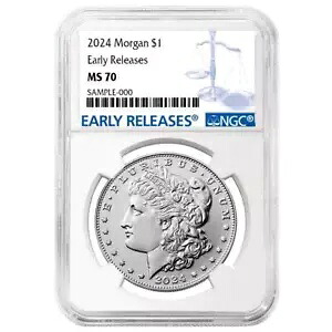 2024 $1 モーガン シルバー ダラー NGC MS70 ER ブルーラベル｜WORLD RESOURCE【KING店】