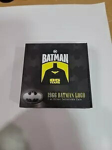 2024 BATMAN? 85 年 ? 1966 バットマン ロゴ 1 オンス シルバー コレクタブル コイン COA #847