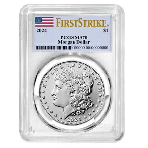 2024 $1 モーガン シルバー ダラー PCGS MS70 FS フラグ ラベル｜WORLD RESOURCE【KING店】