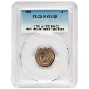 1901 1c インディアン ヘッド ペニー PCGS MS64RB｜WORLD RESOURCE【KING店】