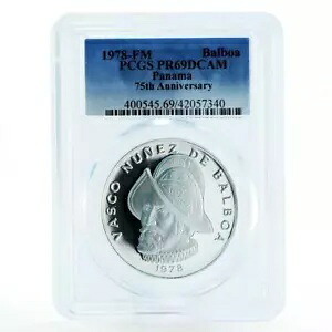 パナマ 1 バルボア独立 75 周年記念 PR69 PCGS 銀貨 1978|WORLD RESOURCE【KING店】