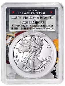 プレセール 2025 W シルバー アメリカン イーグル $1 おめでとうございます PCGS PR70DCAM FDOI #473｜WORLD RESOURCE【KING店】