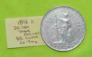 楽天市場】イギリス 香港 貿易銀 1ドル銀貨 1930 重量：26.95g 貨幣