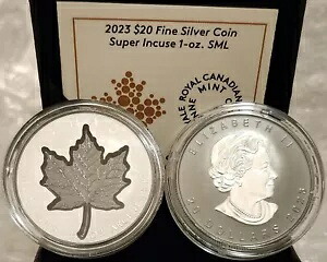 2023 スーパー インキューズ シルバー メープル リーフ SML $20 1OZ 純銀 プルーフ カナダ コイン|WORLD RESOURCE【KING店】