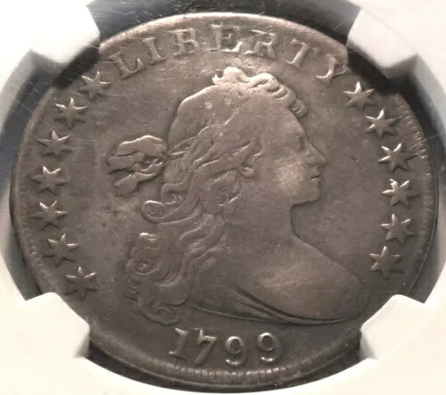 1799 $1 NGC FINE ディテール ドレープ バスト シルバー ダラー 希少中級タイプ コイン｜WORLD RESOURCE【KING店】