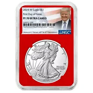 プレセール - 2025-W プルーフ $1 アメリカン シルバー イーグル NGC PF70UC FDI トランプ ラベル リ...|WORLD RESOURCE【KING店】