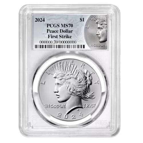 2024 $1 平和銀ドル PCGS MS70 FS 平和ラベル｜WORLD RESOURCE【KING店】