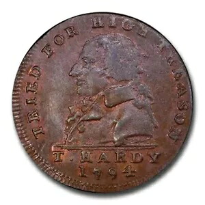 1794 イギリス 1/2 ペニー コンドル トークン MS-63 PCGS (ブラウン)｜WORLD RESOURCE【KING店】