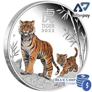 2022 $1 Year of the Tiger 1オンス シルバー プルーフ カラーコイン パース ミント??｜WORLD RESOURCE【KING店】