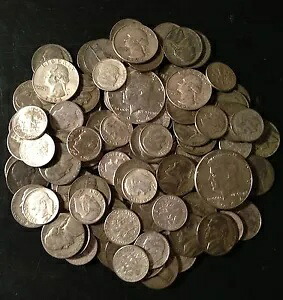 今すぐ購入してください! (1) 1 ポンド LB 米国混合銀貨ジャンクなし Pre 65 ONE !