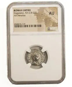NGC (AU) ローマ AR デナリウス エラガバルス AD 218 - 222 NGC 認定古代コイン