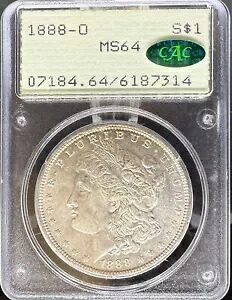 1888-O モルガン ドル MS64 PCGS CAC ラトラー (#PA6187314)