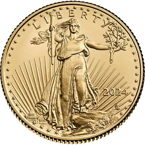 2024 アメリカン ゴールド イーグル 1/10 オンス $5 - BU｜WORLD RESOURCE【KING店】