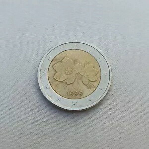 1999 フィンランドの 2 ユーロ硬貨。クラウドベリー フラワー＆ベリー - KM-105｜WORLD RESOURCE【KING店】