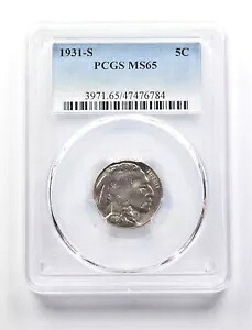 1931-S インディアン ヘッド バッファロー ニッケル MS65 PCGS *2694｜WORLD RESOURCE【KING店】