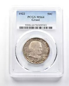 1922 年助成金記念ハーフダラー MS64 PCGS *7561｜WORLD RESOURCE【KING店】