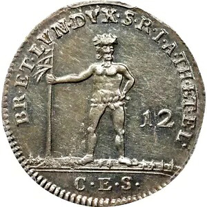 1780 CES ドイツの州 ブランズウィック リューネブルグ ワイルドマン 1/3 ターラー、12 MG、PCGS MS 61｜WORLD RESOURCE【KING店】