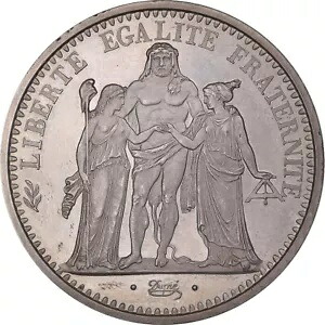 [#1044292] コイン、フランス、エルキュール、10フラン、1971年、ペサック、ピエフォール、MS、シル、ver
