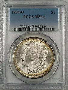 1904-O モーガン シルバー 1 ドル コイン PCGS MS-64 トーン リム (TD)｜WORLD RESOURCE【KING店】
