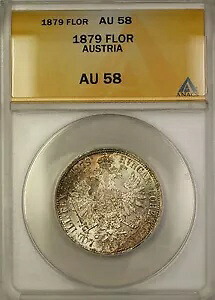 1879 オーストリア フローリン銀貨 ANACS AU-58 トーン (Better Coin)｜WORLD RESOURCE【KING店】