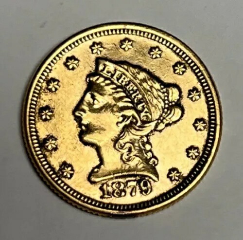 1879 $2.50 リバティ ヘッド ゴールド クォーター イーグル、XF 詳細 (研磨済み) 米国コイン|WORLD RESOURCE【KING店】