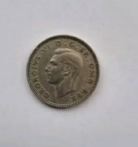 楽天市場】英国 2シーリング 1950年 VF ジョージ6世 外国 コイン 硬貨