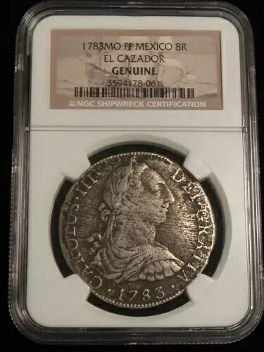 1783 Mo FF メキシコ スパニッシュ コロニー 8 レアレス エル カザドル難破船コイン NGC 本物｜WORLD RESOURCE【KING店】