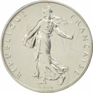 楽天市場】フランス銀貨 5フラン 種蒔くマリアンヌ 大地の恵み 年代