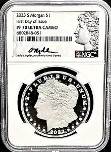 2023S NGC PF70 モルガン $1 FDOI ライダー サイン入りコイン｜WORLD RESOURCE【KING店】