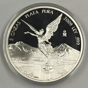 2009 5 オンス メキシコ シルバー プルーフ リベルタ コイン カプセル入り - 5 オンザ｜WORLD RESOURCE【KING店】