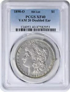 1890-O VAM 20 モーガン シルバー ダラー ダブル イヤー EF40 PCGS｜WORLD RESOURCE【KING店】