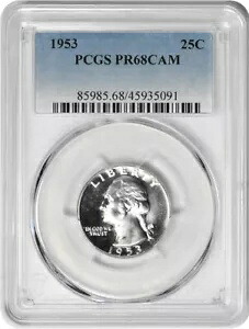 1953 ワシントン シルバー クォーター PR68CAM PCGS｜WORLD RESOURCE【KING店】