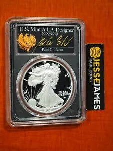 2021 W プルーフ シルバー イーグル PCGS PR70 DCAM タイプ 2 初日発行 ポール バラン ブラック|WORLD RESOURCE【KING店】