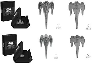 2023 スター ウォーズ - マンダロリアンの N-1 スターファイター 1 オンス + 3 オンスのシルバー型コイン